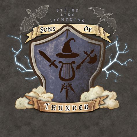 Made a crest/logo for the party I DM for: The Sons of Thunder! : r ...