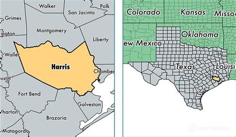 Harris County, Texas / Map of Harris County, TX / Where is Harris County?