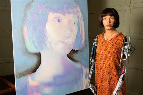 First robot artist Ai-Da to exhibit self-portraits this summer