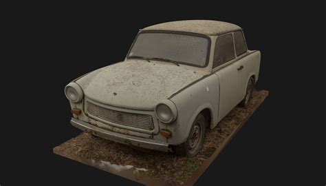 Trabant Vintage Super Car Model - TurboSquid 1270790