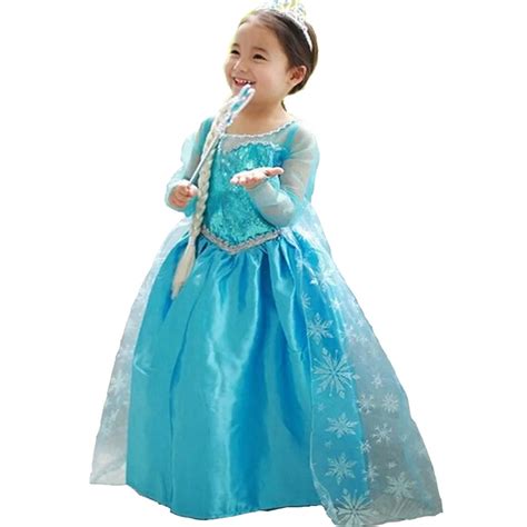 Baby Girl Elsa Dress for Girls ChildrenClothing Cosplay Elsa Costume ...