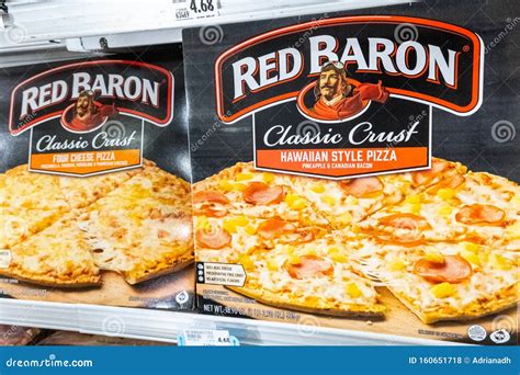 Boxes of Red Baron Brand Frozen Pizza for Sale Editorial Stock Photo ...