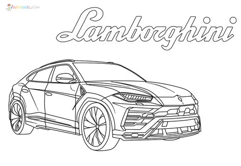 Marie Lamborghini Coloring Pages