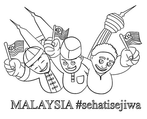 Flag of Malaysia Coloring Page - Free Printable Coloring Pages for Kids