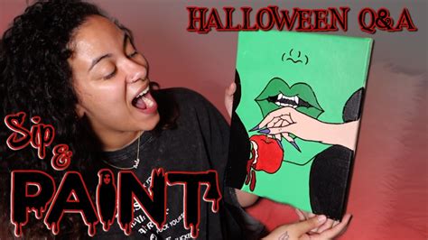 Sip & Paint 🎨 Halloween Q&A/Storytimes 🧟‍♀️ - YouTube