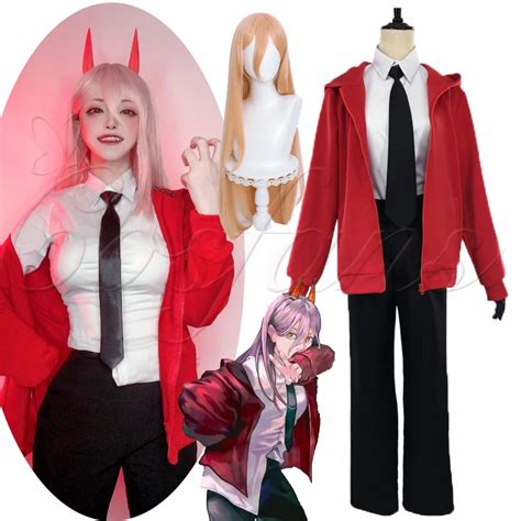 Chainsaw Man Cosplay - Power Uniform Cosplay Costume Set | Chainsaw Man ...