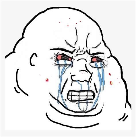 Ck Food Cooking Png Wojak Fat Crying - Crying Feels Guy Computer ...