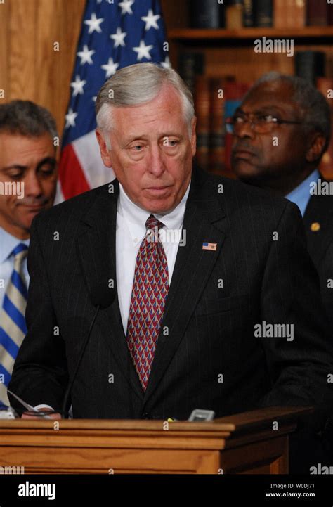 House Majority Leader Steny Hoyer (D-MD) speaks about the rising cost ...