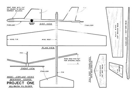 5 Giant Steps, Project 1 - plan thumbnail | Balsa glider, Balsa wood models, Gliders