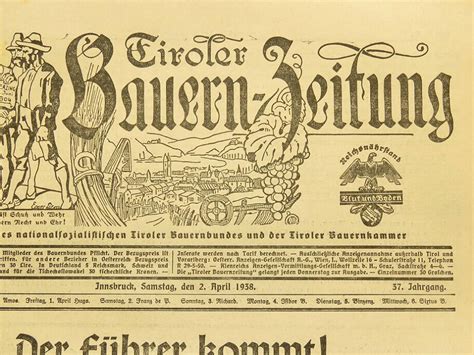 10 newspapers and leaflets of the period of Austria annexation.