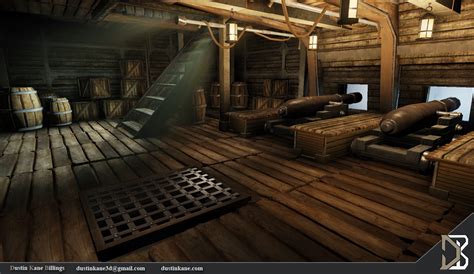 Dustin Kane Billings-3D Artist: Pirate Ship Cannon Deck