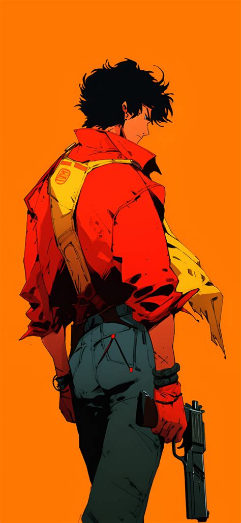 Cowboy Bebop with Gun Orange Wallpapers - Free Anime Wallpaper