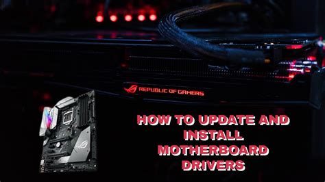 How to install/ update your motherboard drivers!(New PC) - YouTube