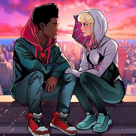 Miles Morales and Gwen Stacy by thaydeedd on DeviantArt