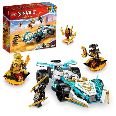 Buy LEGO NINJAGO Zane’s Dragon Power Spinjitzu Race Car 71791 Building Toy Set, Features a Ninja ...