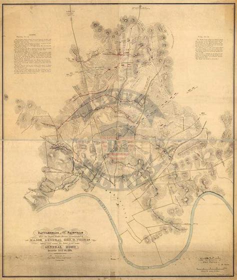 Nashville, Tennessee Final Day (16 December) Battle Map – Battle Archives