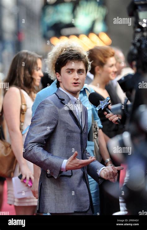 Actor Daniel Radcliffe attends the premiere of "Harry Potter and the ...