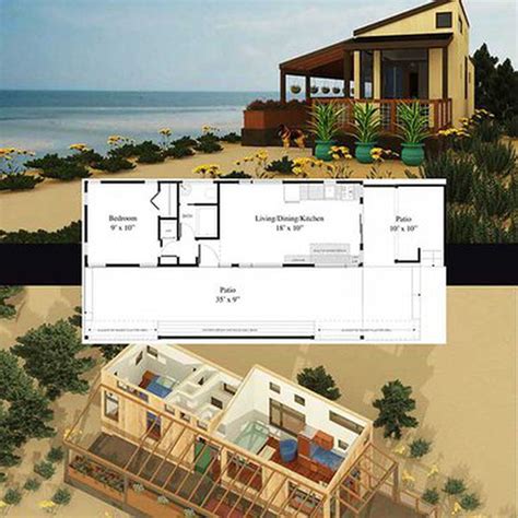 Small Beach House Designs And Floor Plans - Home Alqu