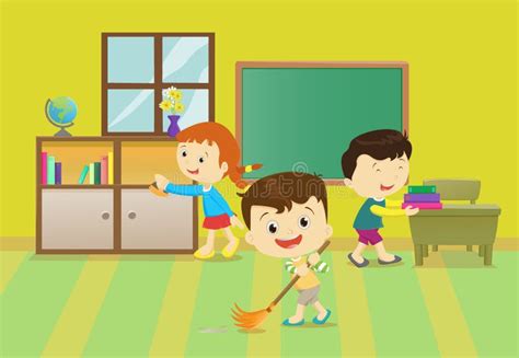 Classroom Clean Up Helper Clipart