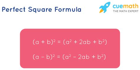 Perfect Square Formula- Learn Formula for Finding Perfect Squares - Cuemath