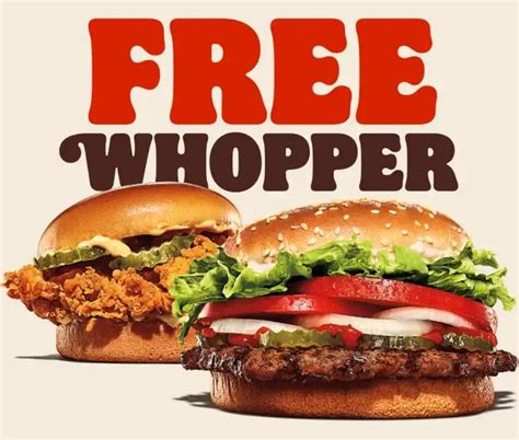 Burger King Offers Free Whopper With Any Ch'King Sandwich Purchase In ...