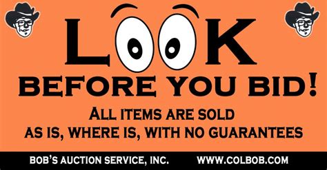 Online Auctions - Bob's Auction Service, Inc.