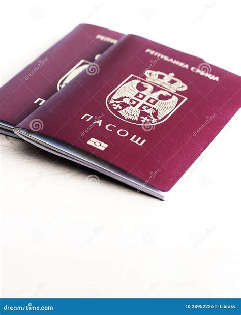 Serbian passport stock photo. Image of customs, country - 28952226