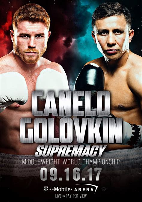 SAUL CANELO ALVAREZ vs GENNADY GOLOVKIN Poster