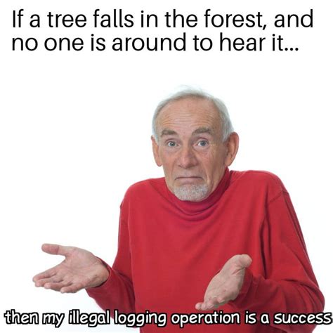 Deafening silence : r/TreeWorkMemes