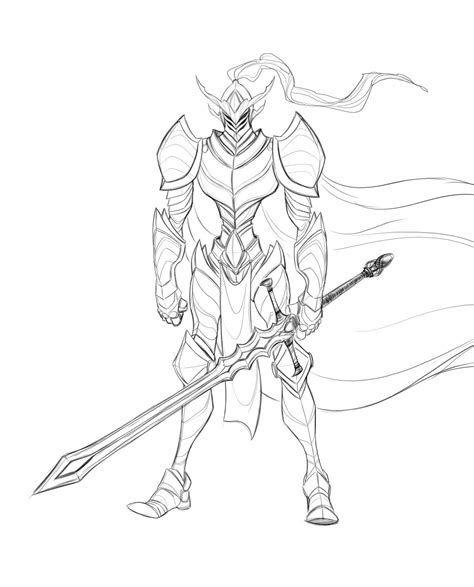 Shardbearer Line Art - Stormlight Archive Art - 17th Shard, the ...