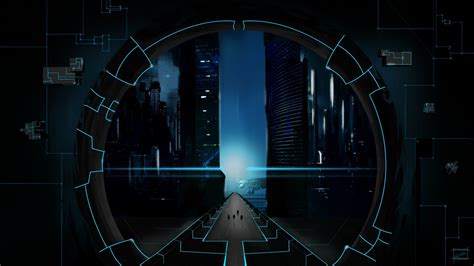 digital Art, CGI, Lines, Futuristic, Road, Spaceship, Walls, Circle ...