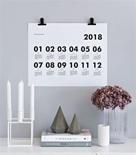 Pin by kajastef on Minimalist calendars by @kajastef | Kinfolk home ...