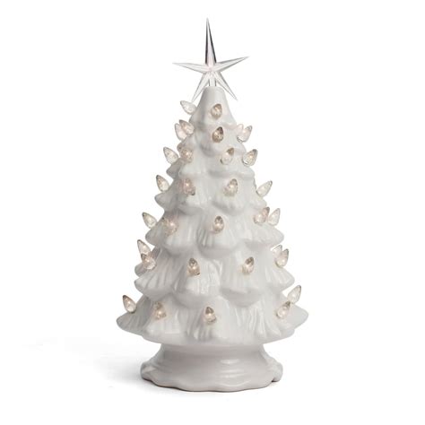 Ceramic Christmas Tree - Tabletop Christmas Tree with Lights - (11.5 ...