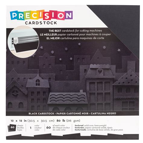 BLACK – 12x12 Precision Cardstock by American Crafts – 12x12 Cardstock Shop