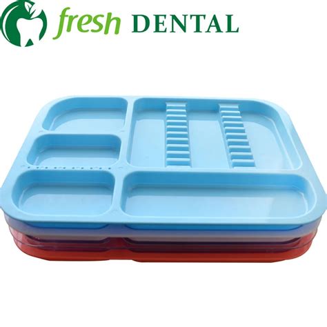 50PCS Autoclavable Dental Instrument Tray plastic trays Split high ...