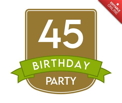 Birthday Party Badge Template Design | Free Design Template
