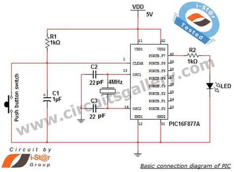 PIC microcontroller Beginner’s guide: Basic connection circuit