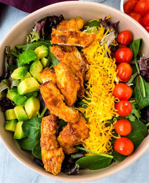 Crispy Fried Chicken Salad + {VIDEO}