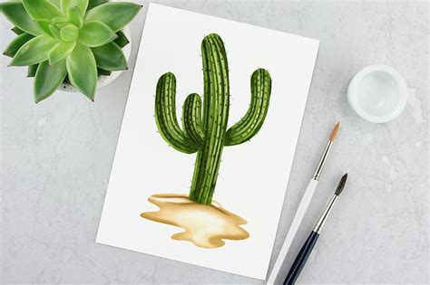 How to Draw a Cactus - A Step-by-Step Realistic Cactus Drawing