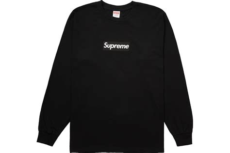 Supreme Box Logo L/S Tee Black Men's - FW20 - US