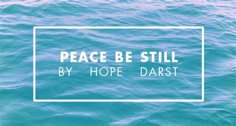 "Peace Be Still" by Hope Darst | Positive Encouraging K-LOVE