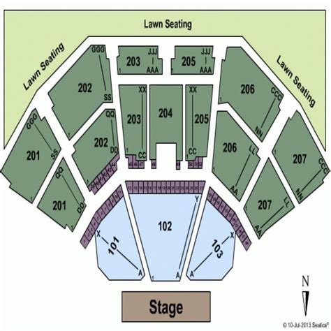 Marcus Amphitheater Seating Chart