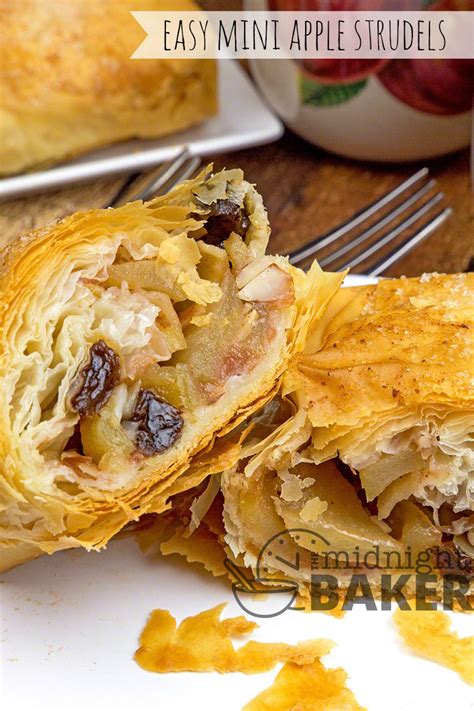 Easy Mini Apple Strudels - The Midnight Baker