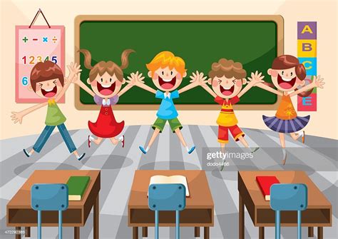 Happy Student In Classroom High-Res Vector Graphic - Getty Images