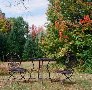Outdoor table and chairs | John Hilliard | Flickr
