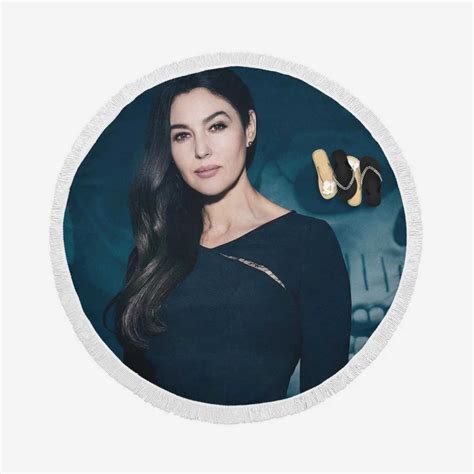 Spectre Movie Monica Bellucci Lucia Sciarra Round Beach Towel