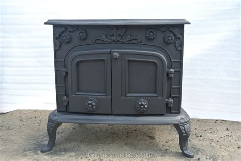 Double- Door Cast Iron Stove Wood Burning Heater For Decoration - Buy ...