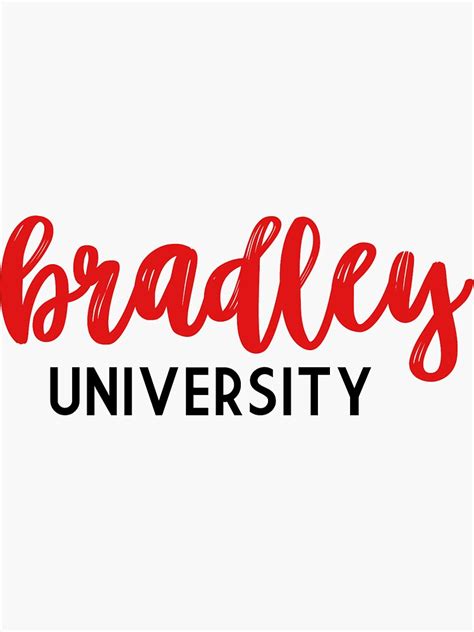 "Bradley University" Sticker for Sale by alexisschofield | Redbubble