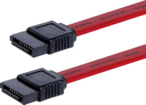 ST SATA12: Cable SATA 6 Gb - s fe. > SATA fe., 30 cm, red at reichelt elektronik