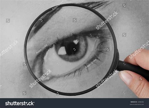 Hand Magnifying Glass On Human Eye Stock Photo 3286482 | Shutterstock